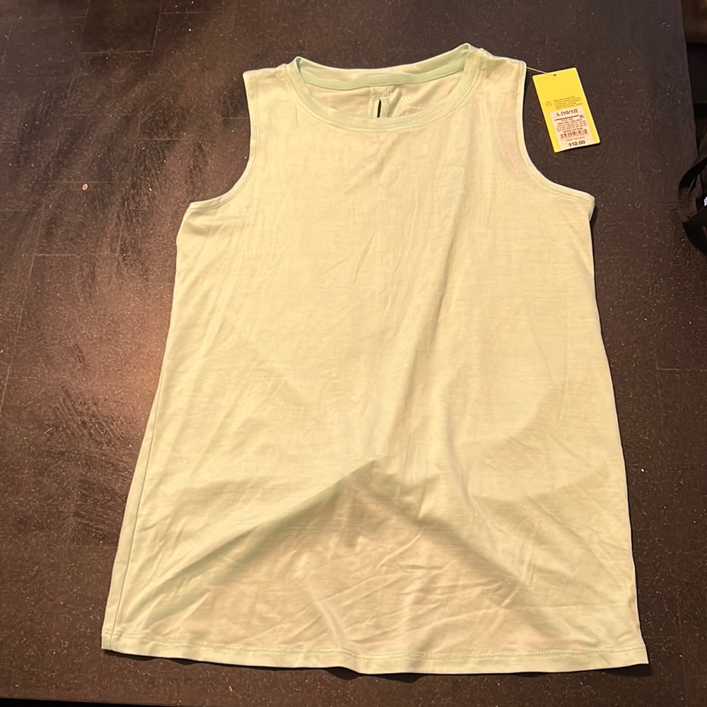 Kids light teal work out shirt